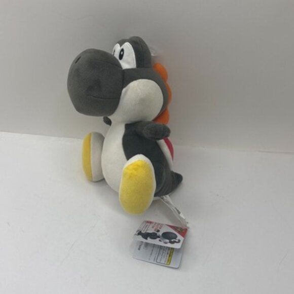 Super Mario Yoshi Sanei All Star Collection 6 inch Sitting Plush Black NWT - Picture 2 of 5